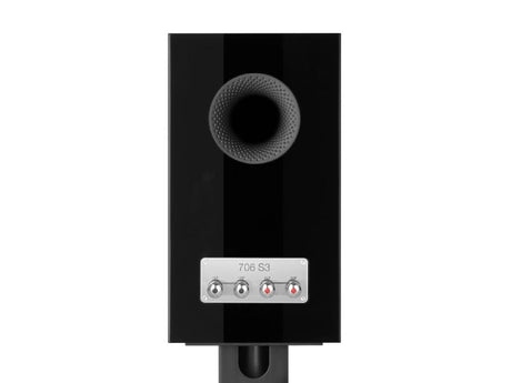 Bowers & Wilkins 706 S3 Bookshelf Speakers Back View 