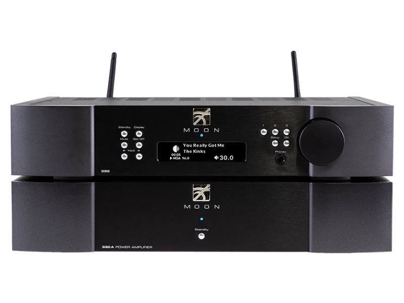 MOON 390 & 330A Streamer/preamplifier and power amplifier