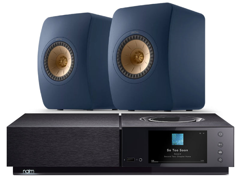 Naim Uniti Nova + KEF LS50 Meta Loudspeakers Royal Blue