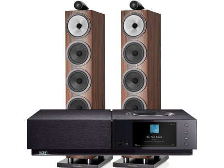 Naim Uniti Nova with Bowers & Wilkins 702 S3 Speakers Mocha