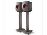 Kef LS50 Metta on S2 Floor Stand Titanium Grey