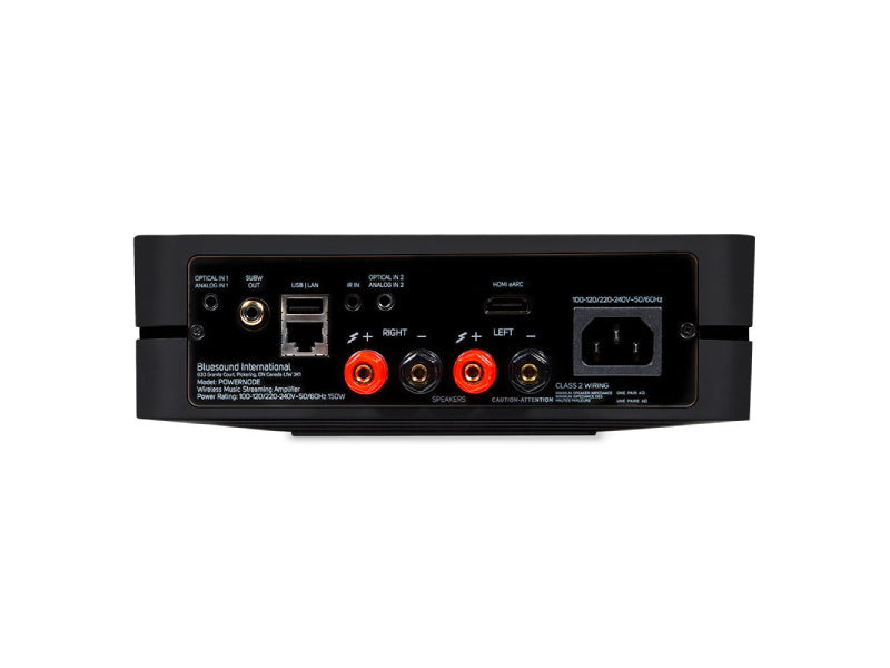 Bluesound Powernode (New Gen 3) Wireless Streaming Amplifier Black
