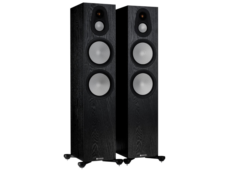 Monitor Audio Silver 500 7G Floorstanding Speakers Black Oak