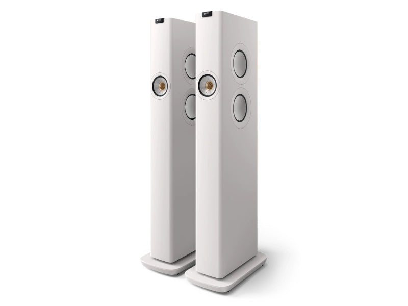 Kef LS60 Wireless Speakers Mineral White
