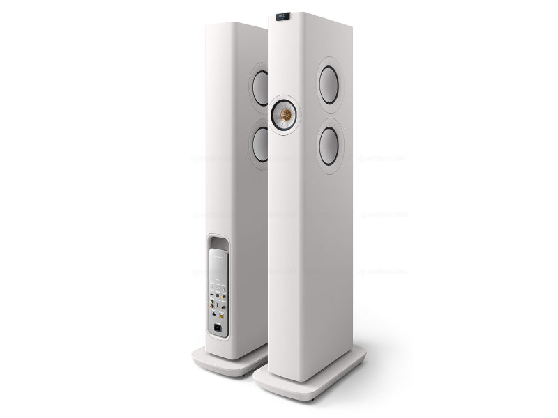 Kef LS60 Wireless Speakers Mineral White