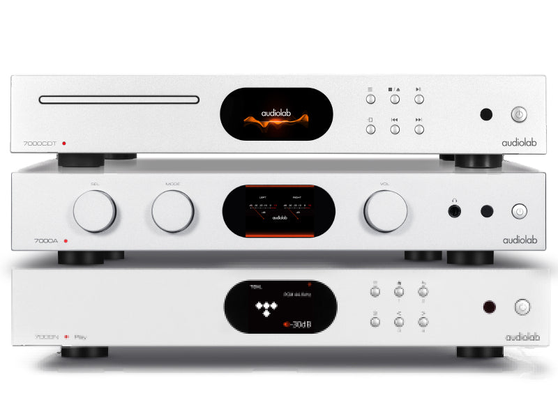 Audiolab 7000A Amplifier + 7000CDT CD Transport + 7000N Play Network Player