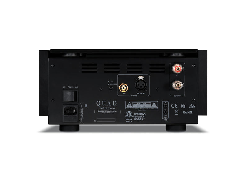 QUAD Artera Mono Power Amplifier Black Back View